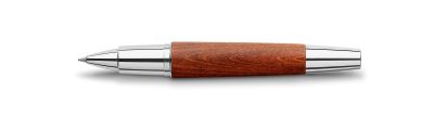 Faber-Castell E-motion pearwood chrome/brown rollerball 