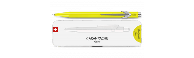 Caran d'Ache 849 POPLINE Fluorescent Yellow Kulspetspenna med hållare