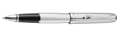 Diplomat Excellence A guilloch stripes chrome Rollerball
