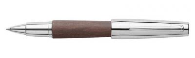 Faber-Castell E-motion pearwood chrome/dark brown rollerball 