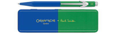 Caran d'Ache 849 PAUL SMITH Cobalt Blue & Emerald Green Ballpoint Pen - Limited Edition